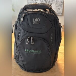 OGIO Black Backpack with Gorman The Finest Boards Embroidery  MINT CONDITION